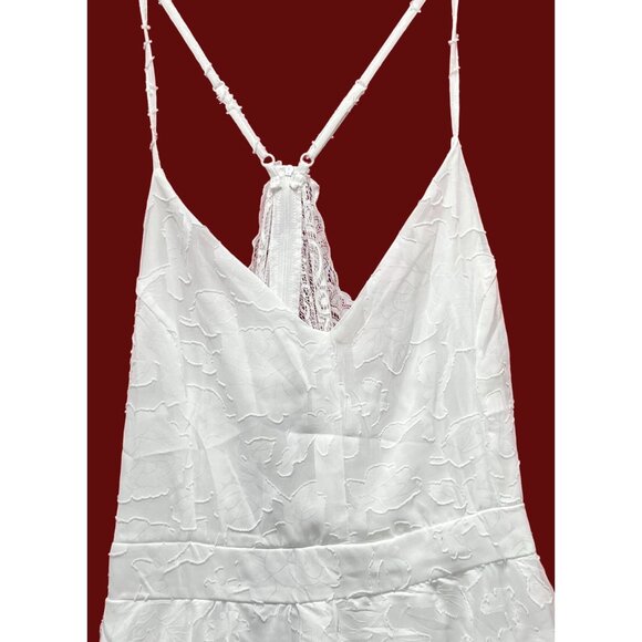 Rue 21 - Women's Summer Sleeveless High Low Hem Ruffle Floral Dress - White - 3X - Picture 13 of 16